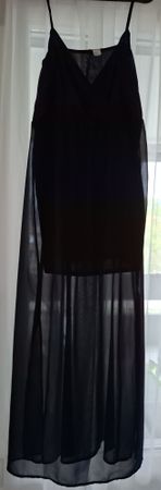 Schwarzes Tullekleid, Grösse 42