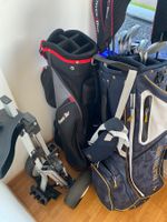 Golfausrüstung/Schläger und Wagen, guter Zustand
