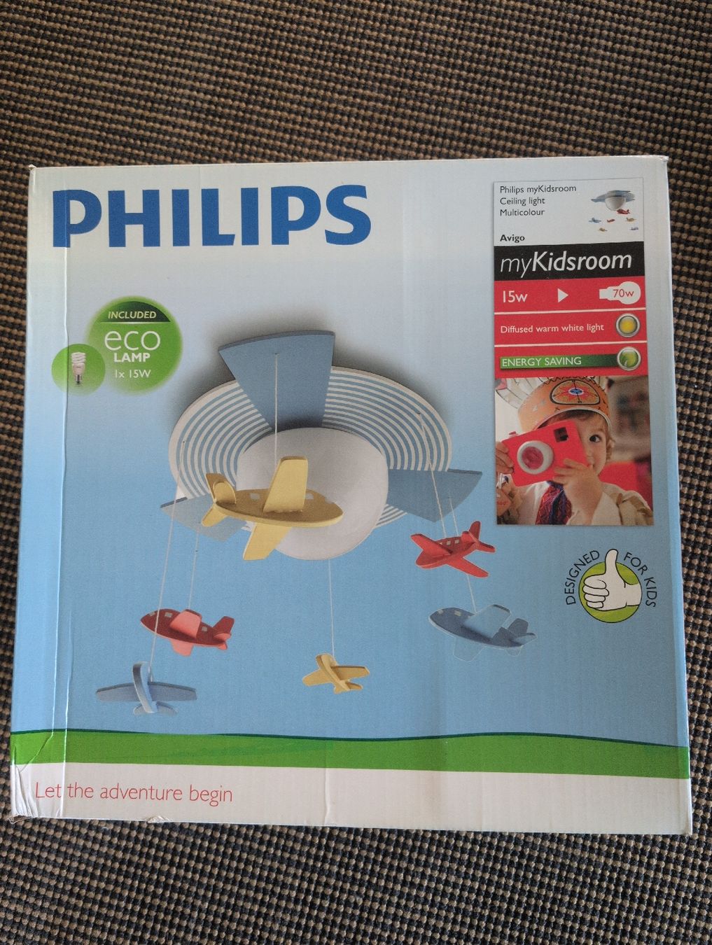 Philips Lampadari & plafoniere: Philips Kinderzimmer-Deckenleuchte Flugzeuge – Usato da Winterthur venduto da Uprobst 2