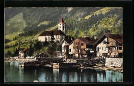 Brienz, Blick über den See auf den Ort