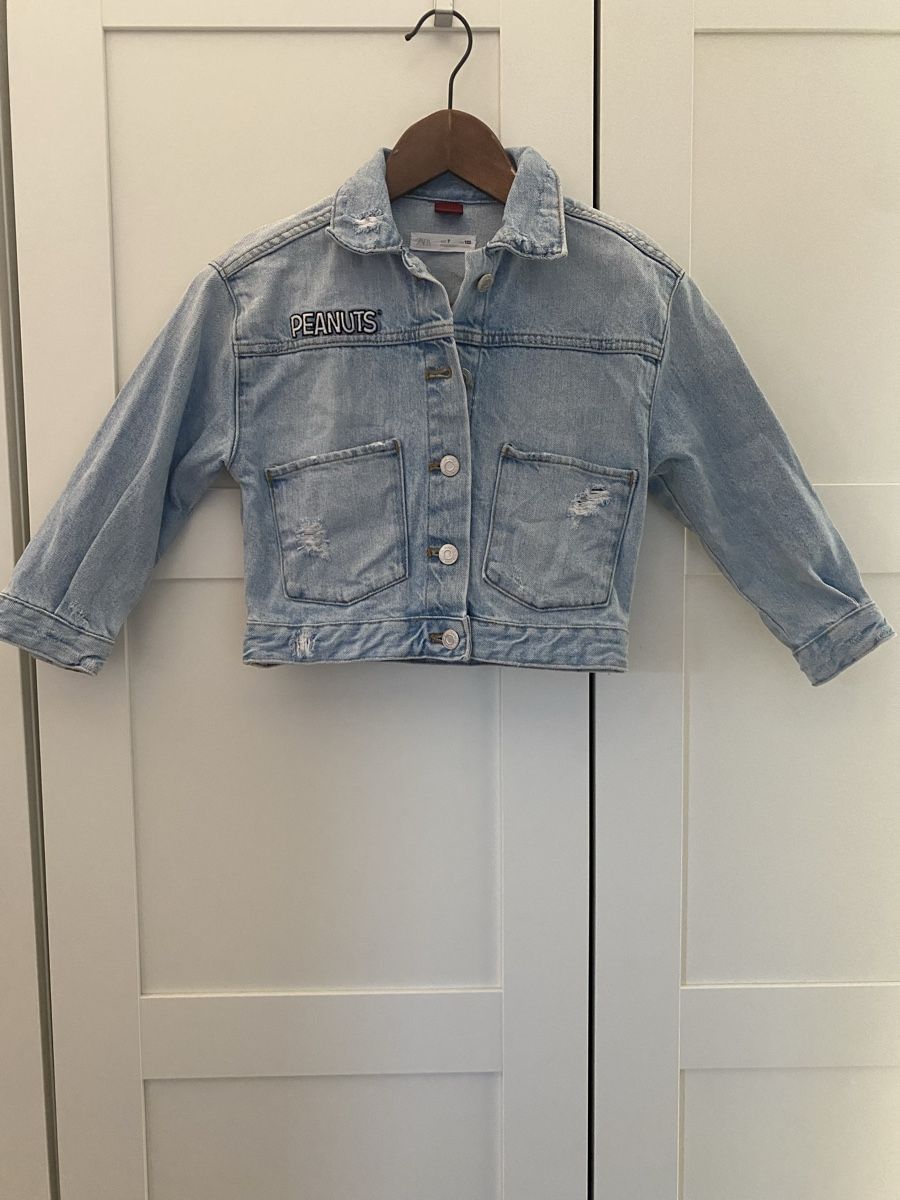 Zara Giacche & Cappotti: Zara Jeansjacke, Gr. 122, Peanuts Snoopy – Usato da Nänikon venduto da schtern