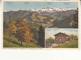 Hörnlikulm 1938 mit Bahnstempel Steg