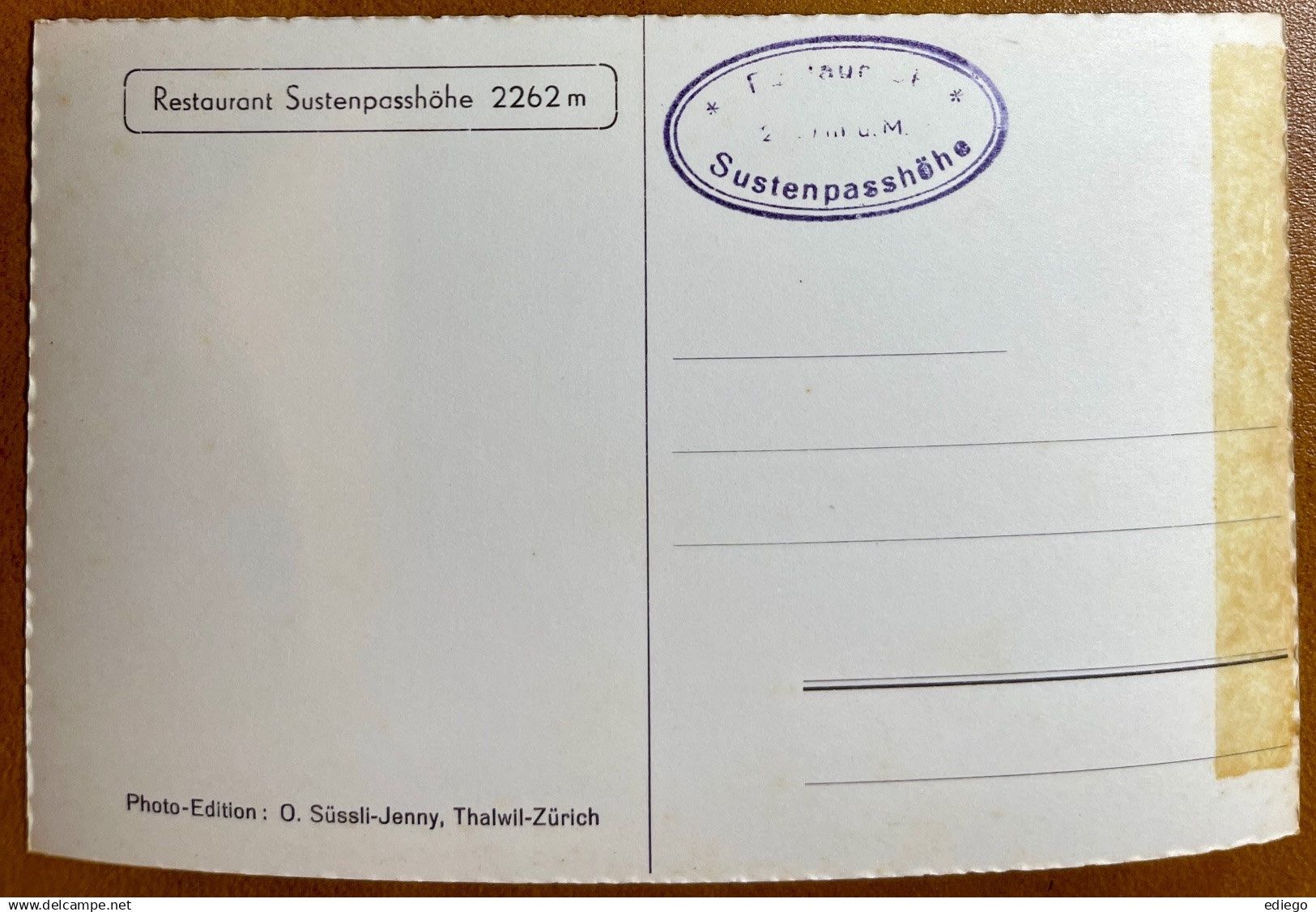 Cartoline postali: AK: Sustenstrasse - Alte Autos – Usato da Lutry venduto da Ediego 1