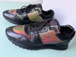 LOUIS VUITTON Run Away Reflective Leder Low Top Sneaker 44