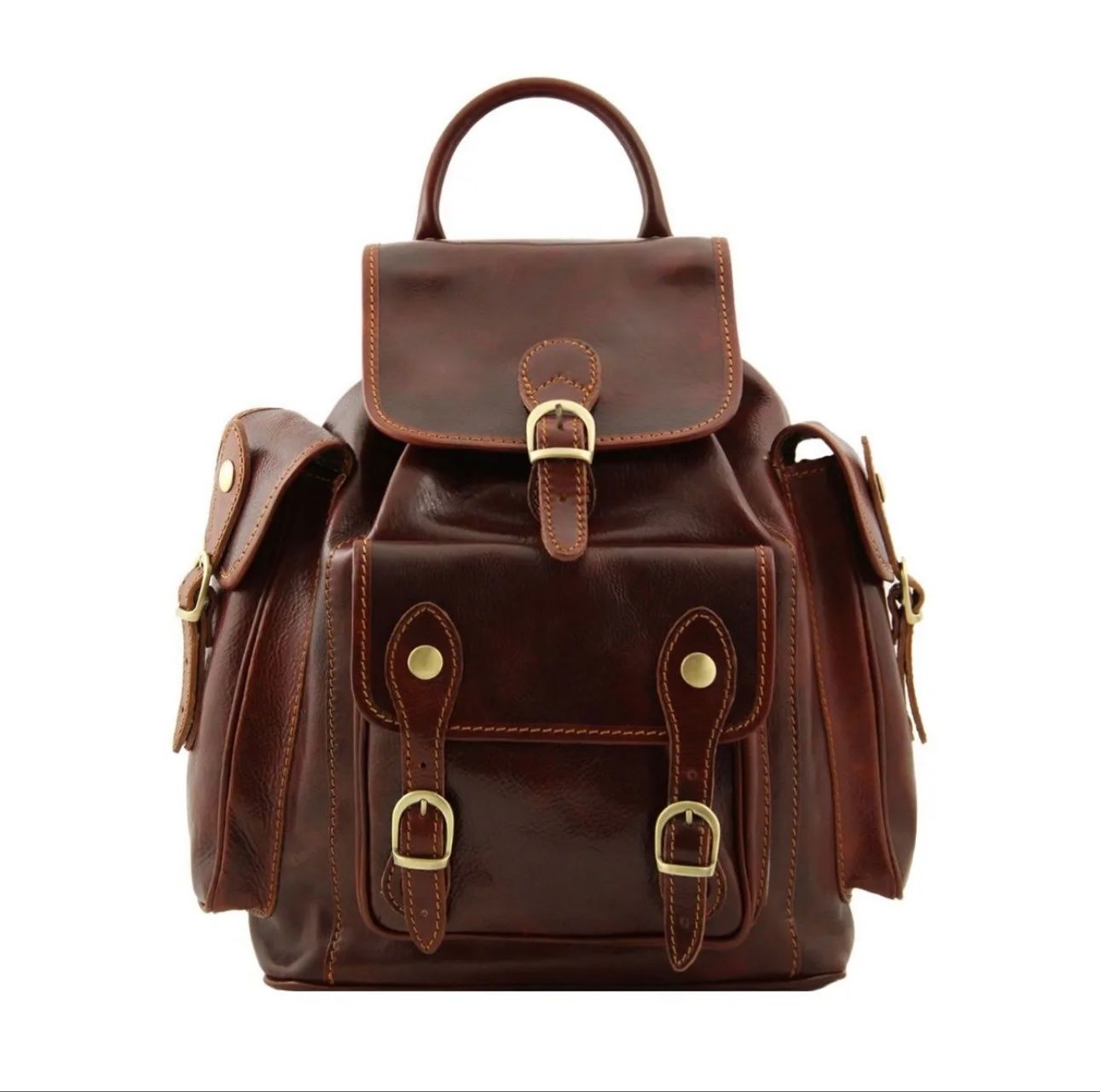 Zaini: Lederrucksack Firenze - Farbe: Braun – Nuovo e nell'imballaggio originale da Wittenbach venduto da WWW.DRILUBAGS.CH