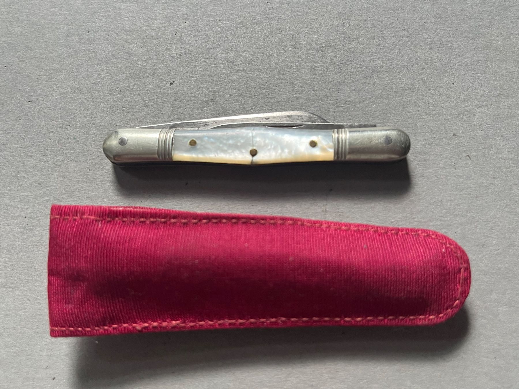 Couteaux de poche: Antikes Sackmesser 66 mm - Perlmutt – D'occasion à Zürich par FV.vintage 7