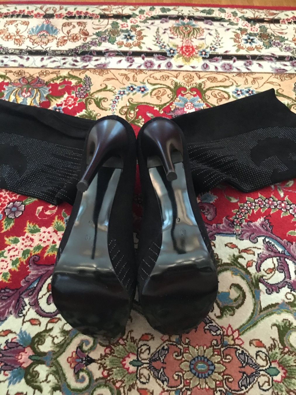 Damenschuhe: Strasssteine Stiefel Schwarz Italien – Neu (gemäss Beschreibung) aus Zürich von maxxam36 1