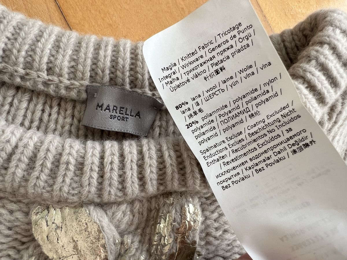 Marella Maglioni & Felpe: Marella Pullover mit goldigen Element Gr.M – Usato da Schwerzenbach venduto da cygnuss 4