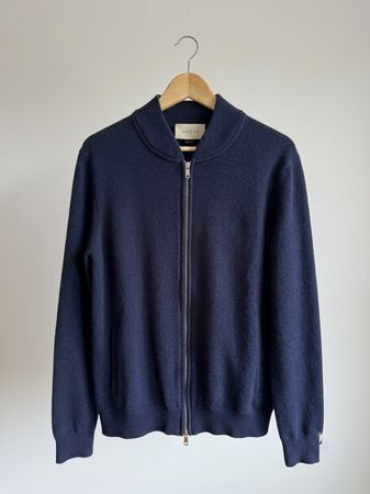 Herren Strickjacke GUCCI dunkelblau Grösse XL guter Zustand