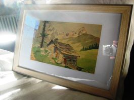 Orig. Aquarell Umgebung Matterhorn *Adolf Reichenstein*