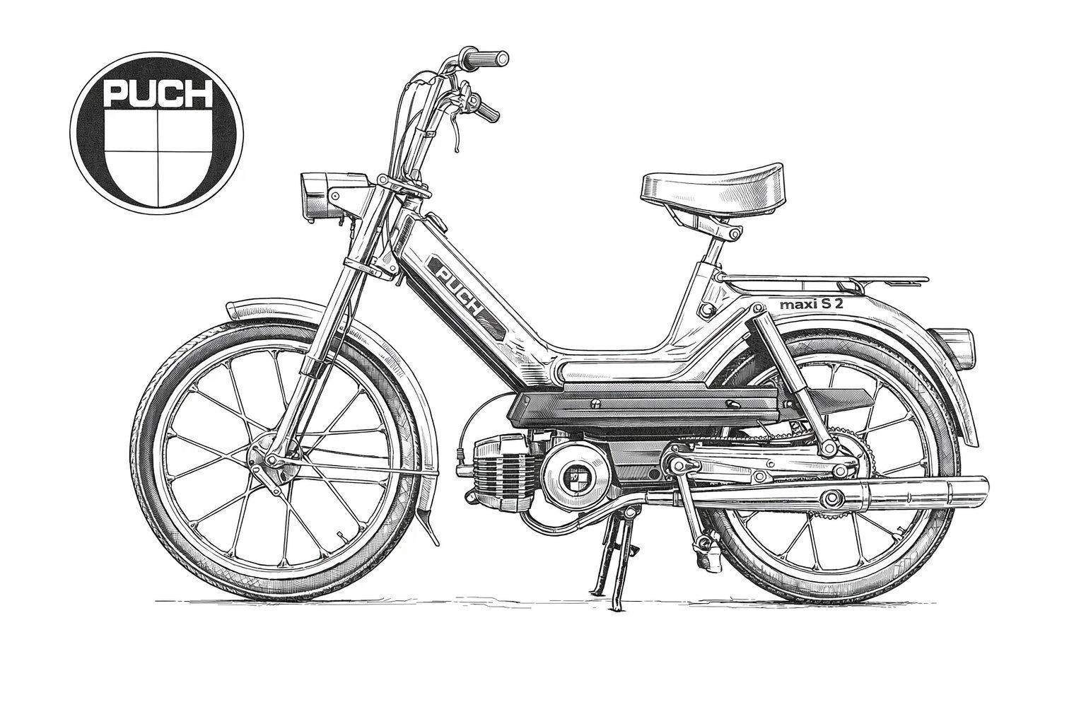 Puch Parti ricambio per ciclomotori: PUCH MAXI S INOX Schrauben SET Rahmen – Nuovo (secondo la descrizione) da Kirchleerau venduto da Toeffli_Schrauber 3