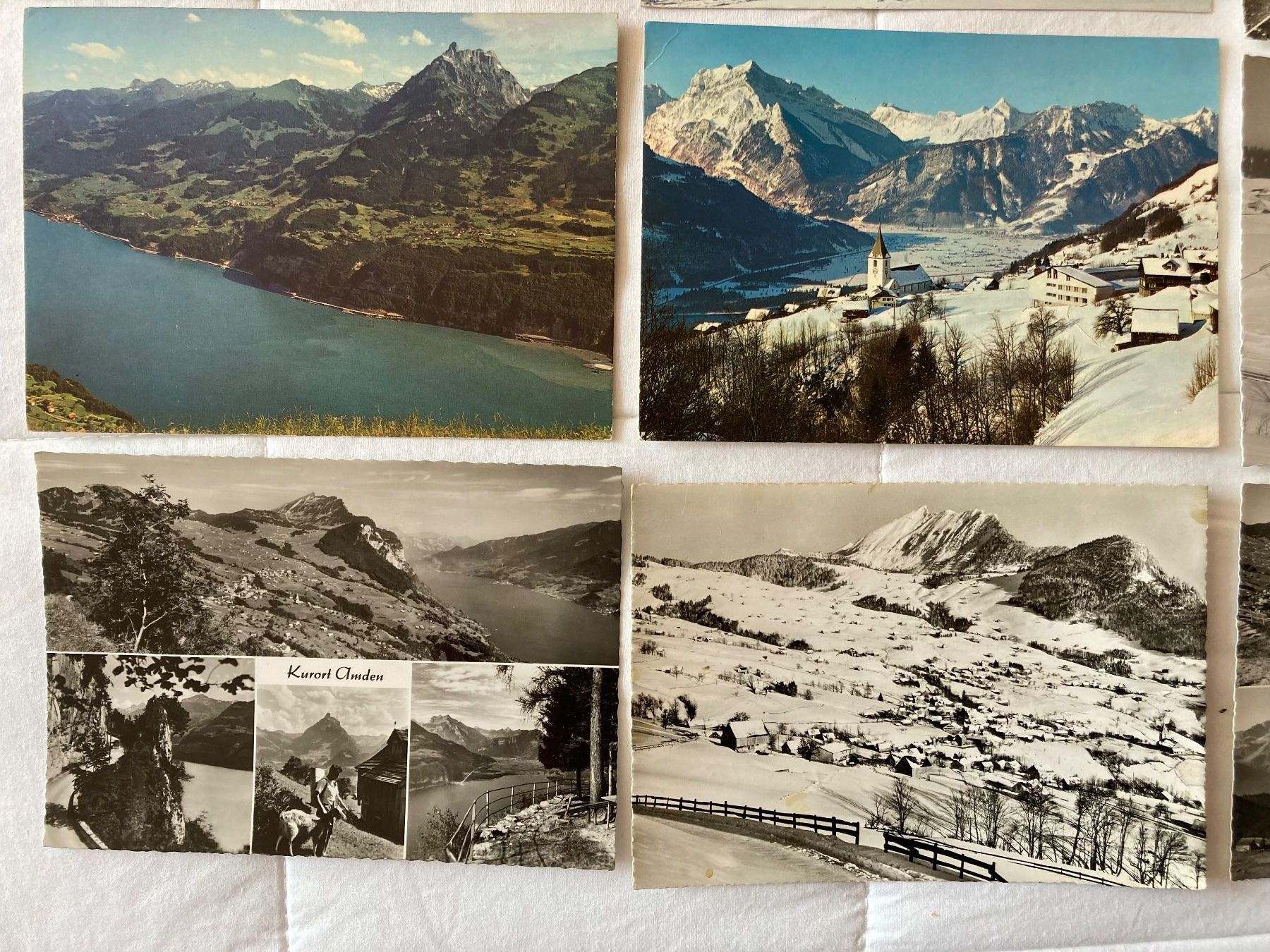 Cartoline postali: 16 AK Amden SG – Usato da Zürich venduto da Tolima194 3