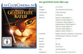 Der gestiefelte Kater (Bluray)