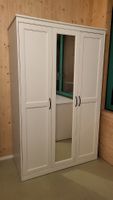 Kleiderschrank /Kleiderschrank mit Spiegeltür weiss, 3 türig