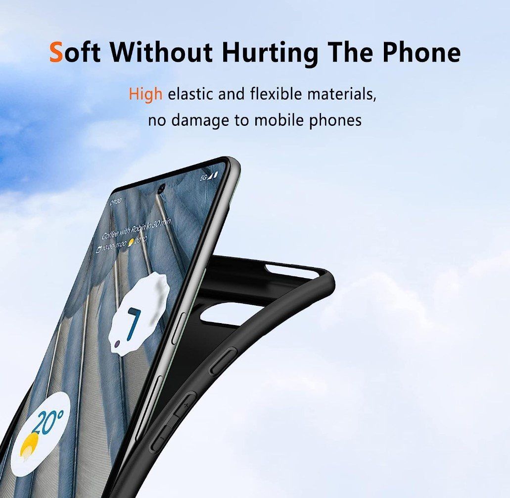 Covers & Schutzfolien: Google Pixel 7a Hülle Case black matt TPU dünn weich – Neu und originalverpackt aus Rorschacherberg von  3