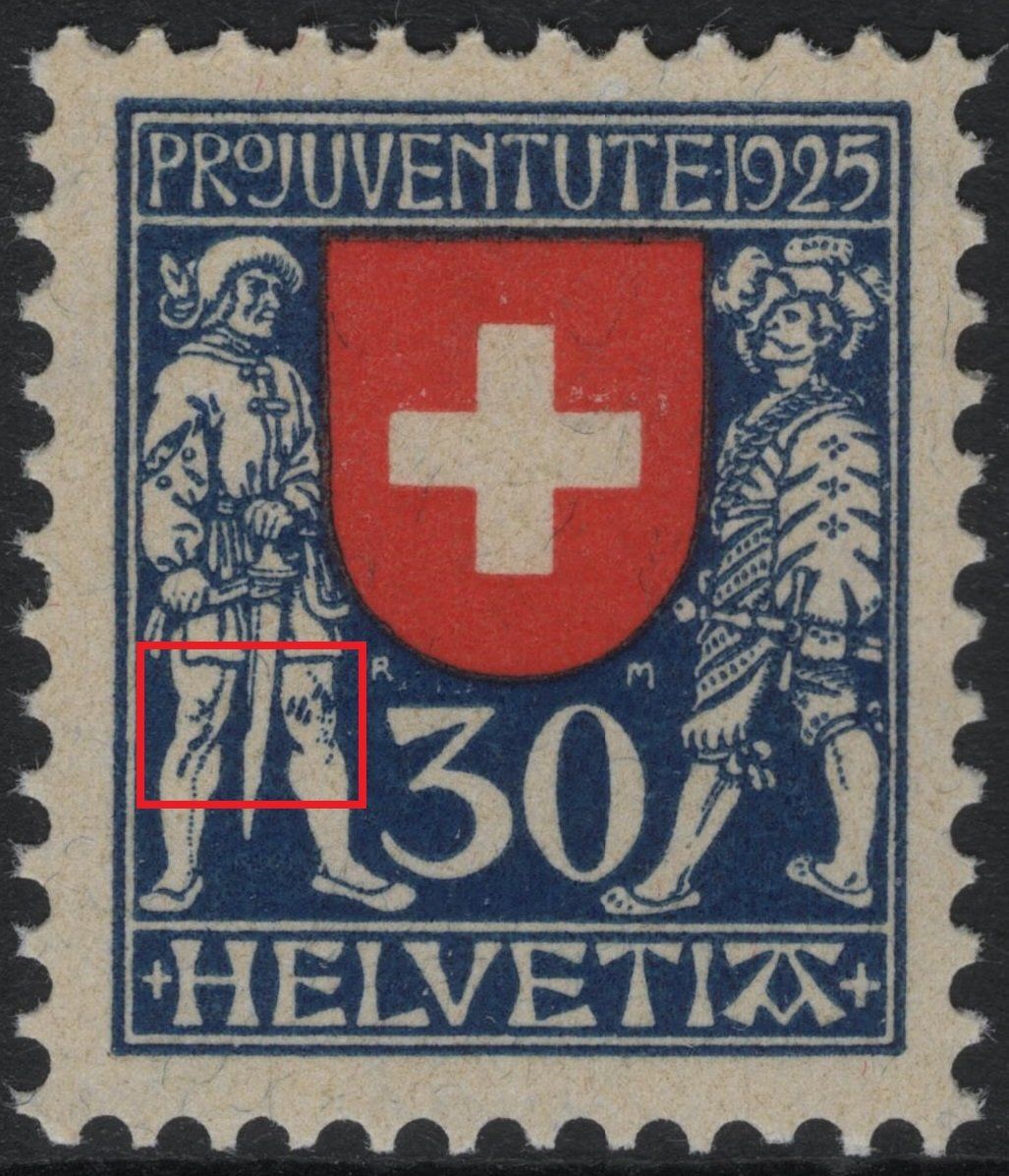Tutti i francobolli: 30 Rp. Schweizer Wäppli mit ABART – Usato da Eglisau venduto da Chperfins