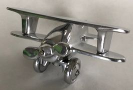 ART DECO Flugzeug Display - 1motoriger Doppeldecker