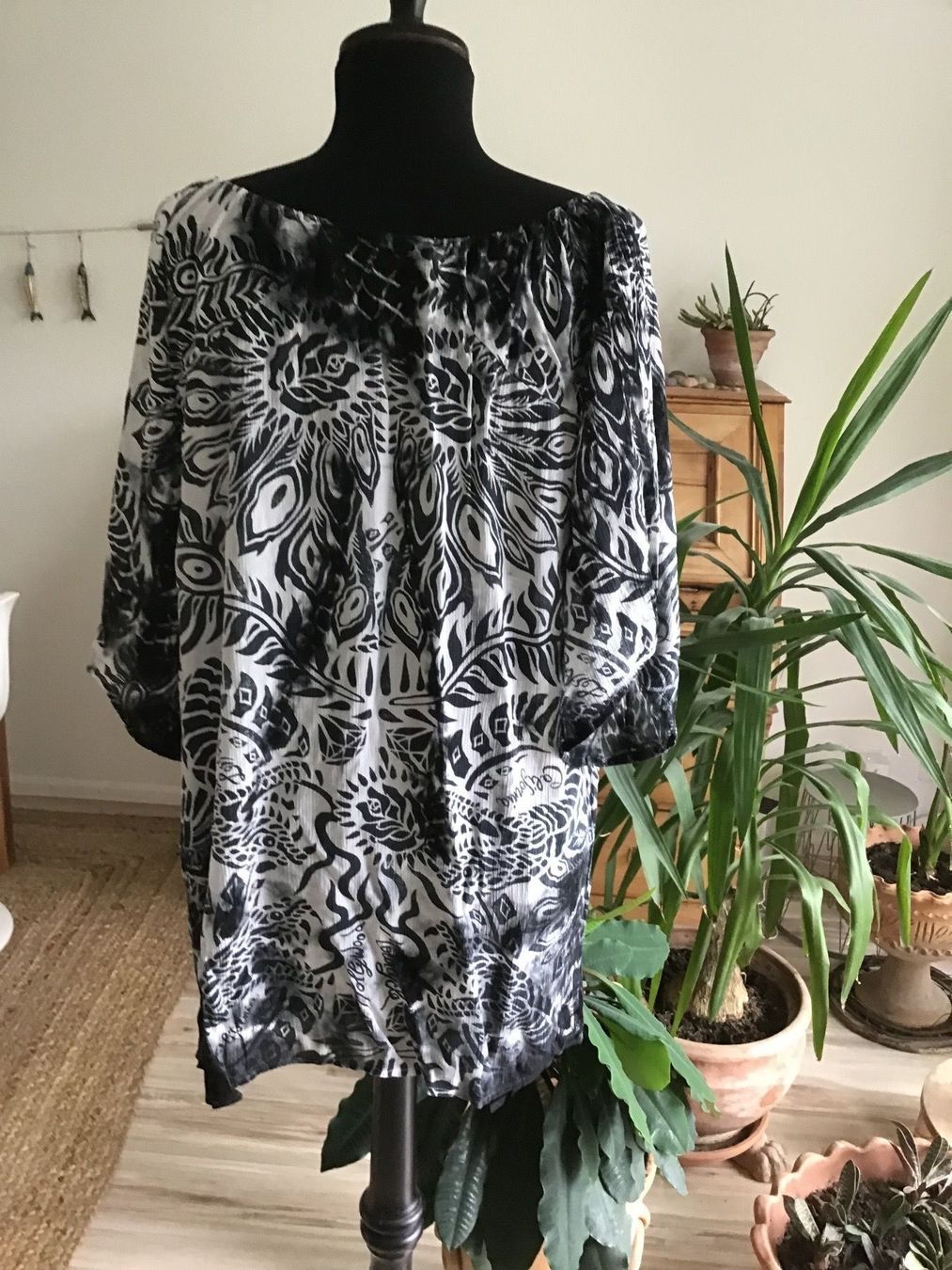 Tuniche: Standkleid aus Baumwollcrepe Gr. S – Usato da Birsfelden venduto da rah_8bfj