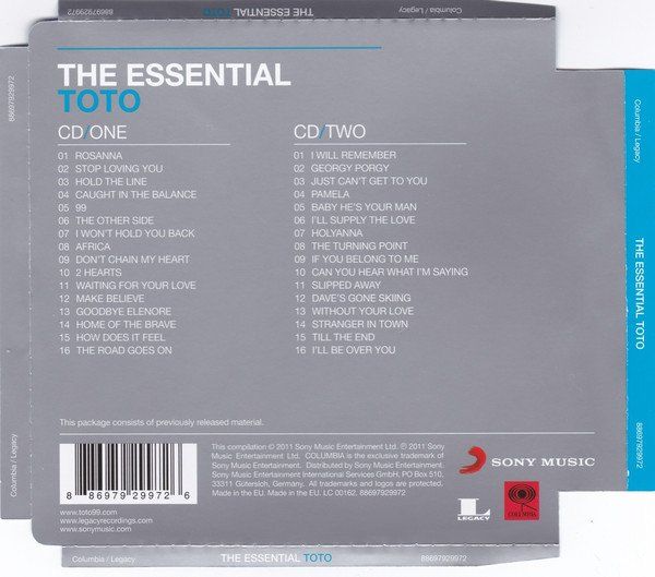 CDs: Toto – The Essential Toto - b – D'occasion à Brittnau par Zibu 1