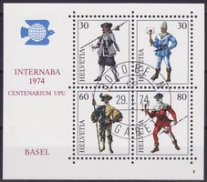 SBK-Nr. W50 (INTERNABA Basel 1974, Block Nr. 8) ET-Stempel