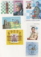 6 Blocks mit schönen Motiven Schach