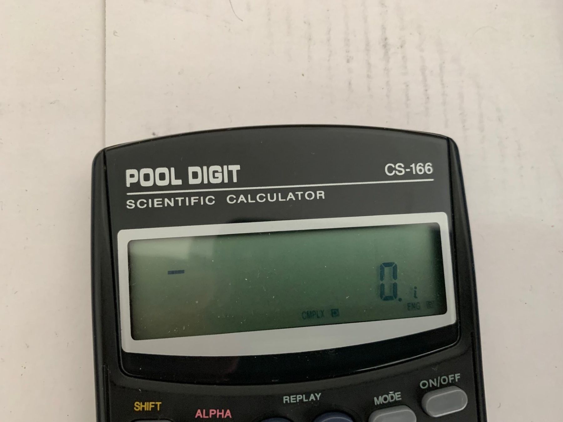 Taschenrechner: Pool Digit CS-166 wissenschaftlicher Rechner mit Hülle – Gebraucht aus Emmen von newdeal1970 4
