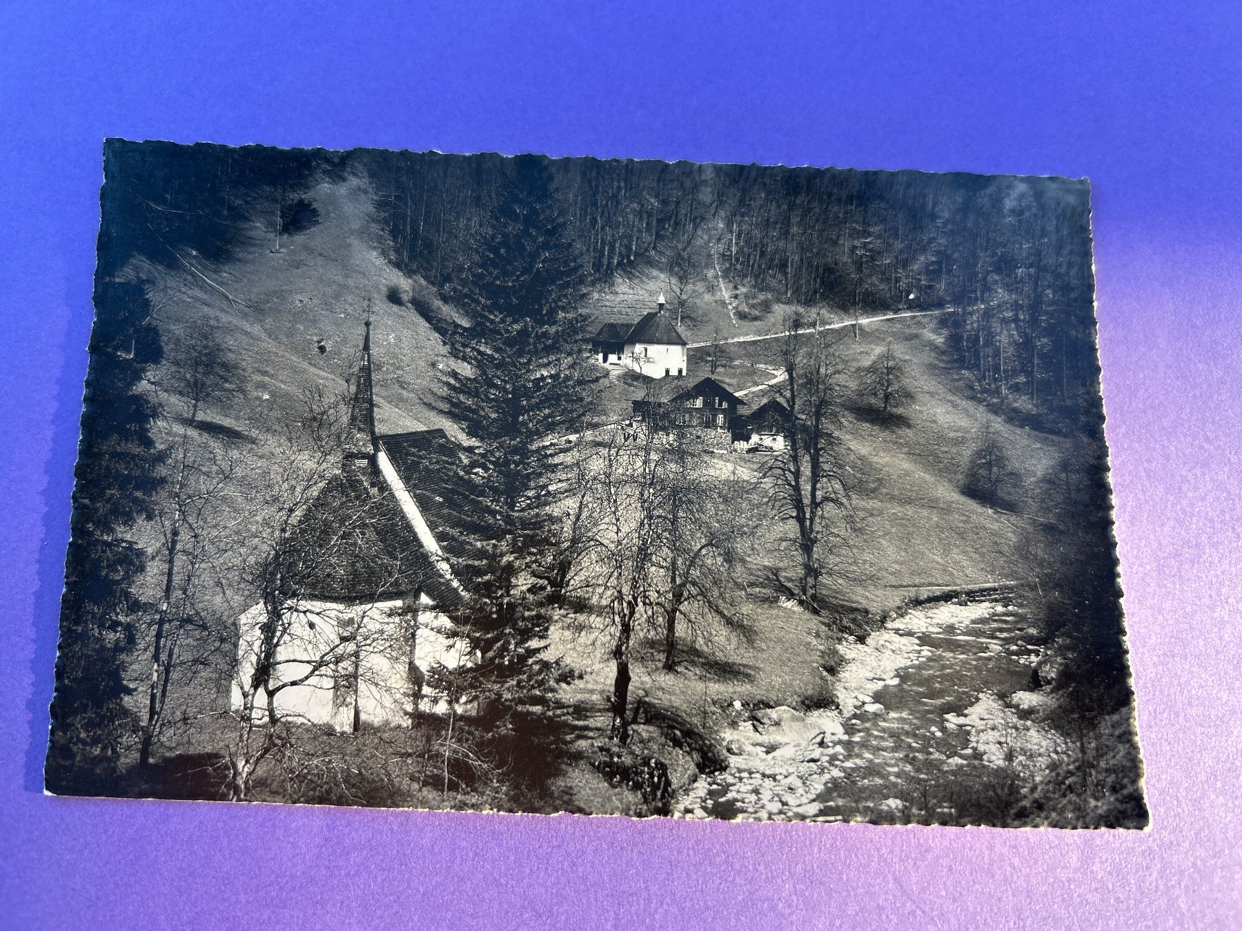 Cartoline postali: Flüeli-Ranft Einsiedlerei 1942 – Usato da Hefenhofen venduto da Bierinder
