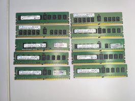 1x 16 GB und 9x 8 GB DDR4, Server Ram