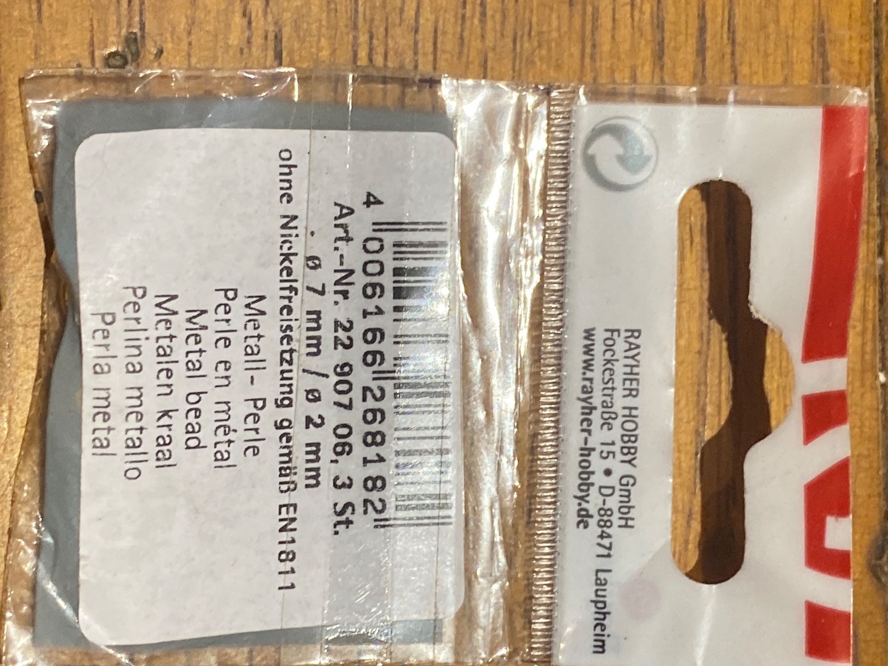 Altri gioielli: 2290706 métal perle – Nuovo e nell'imballaggio originale da Lajoux JU venduto da Briard0 2