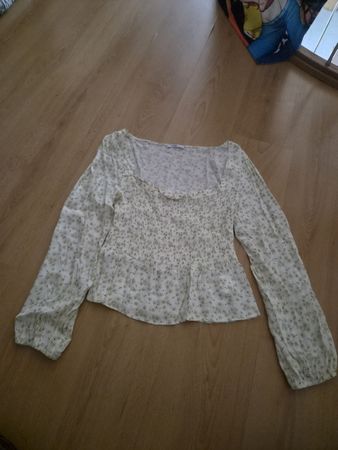 Damen Bluse Hailys Gr L, Blumenmuster gelb, top Zustand 