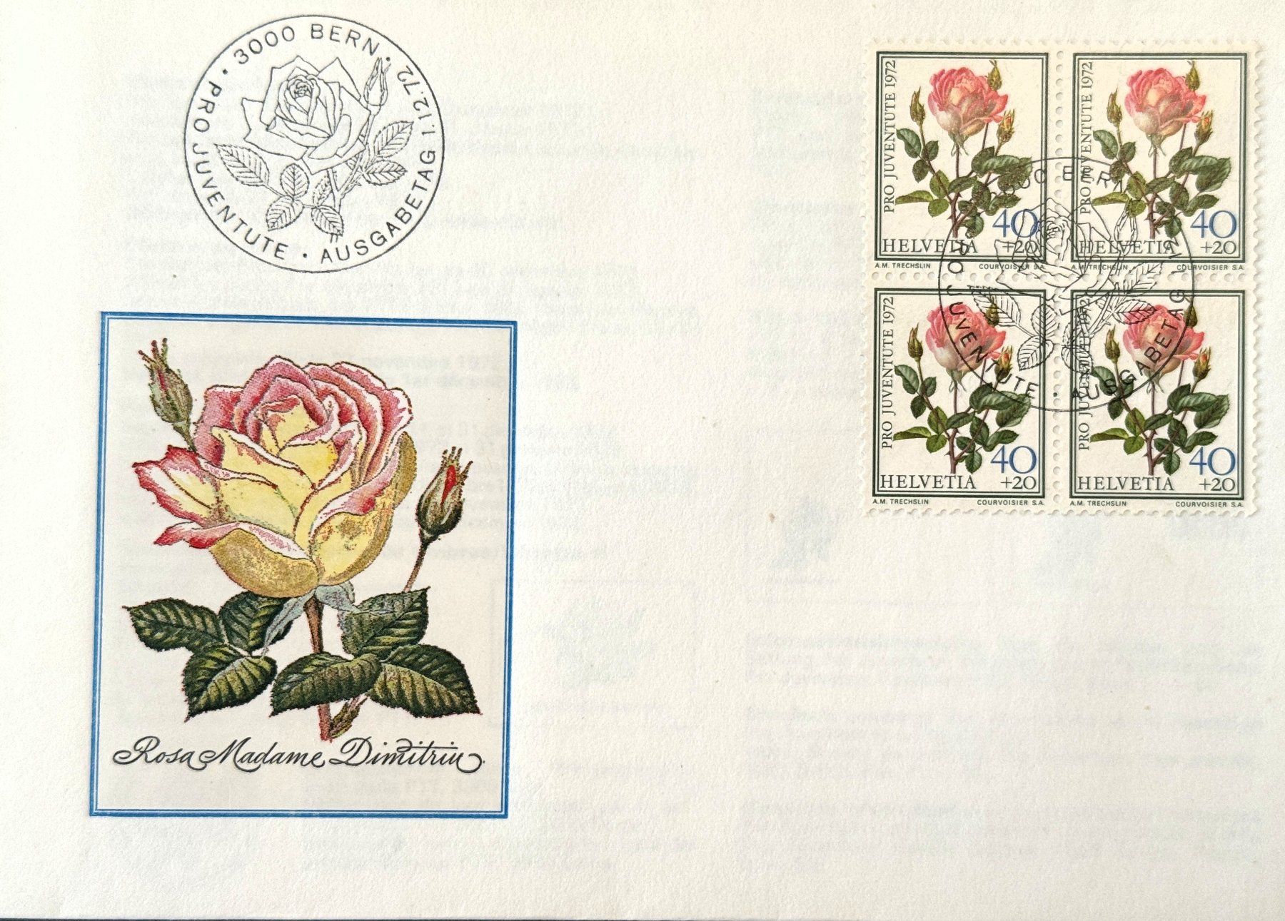 Alle Briefmarken: PRO JUVENTUTE  1972 – Gebraucht aus Luzern von maxbox1 4