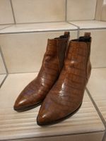 Paul Green Stiefeletten braun Kroko-Optik Grösse 38