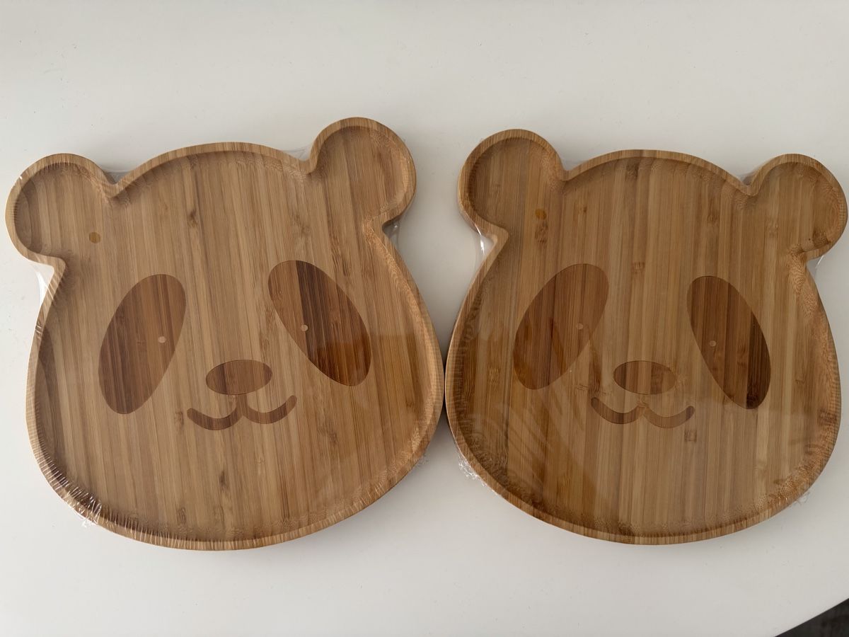 Teller: 2x Panda-Holzteller, neu & ungebraucht – Neu und originalverpackt aus Jona von dar_k2v9