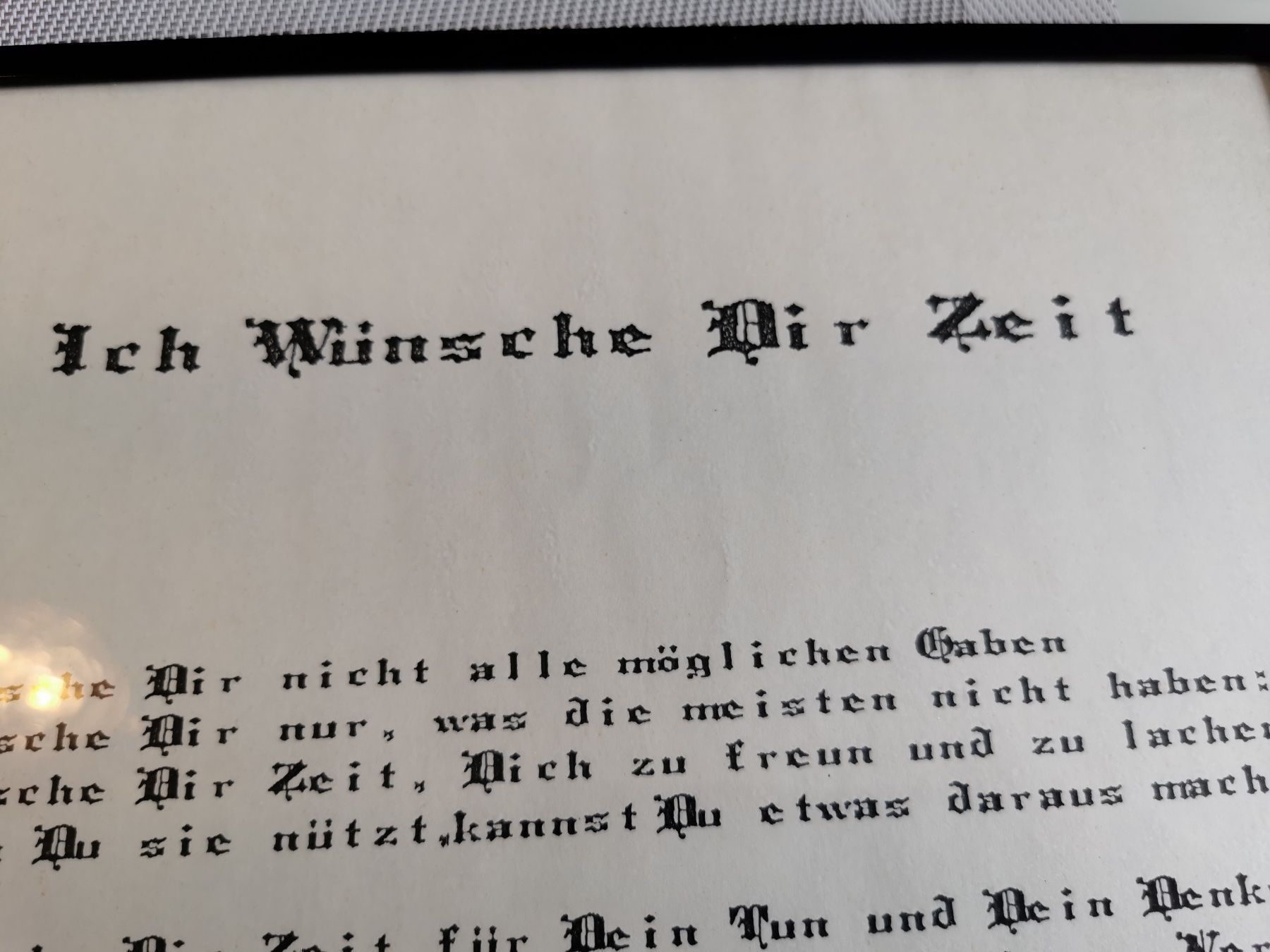 Foto & Immagini: Bild "Ich wünsche Dir Zeit" – Usato da Sirnach venduto da windrad65 1