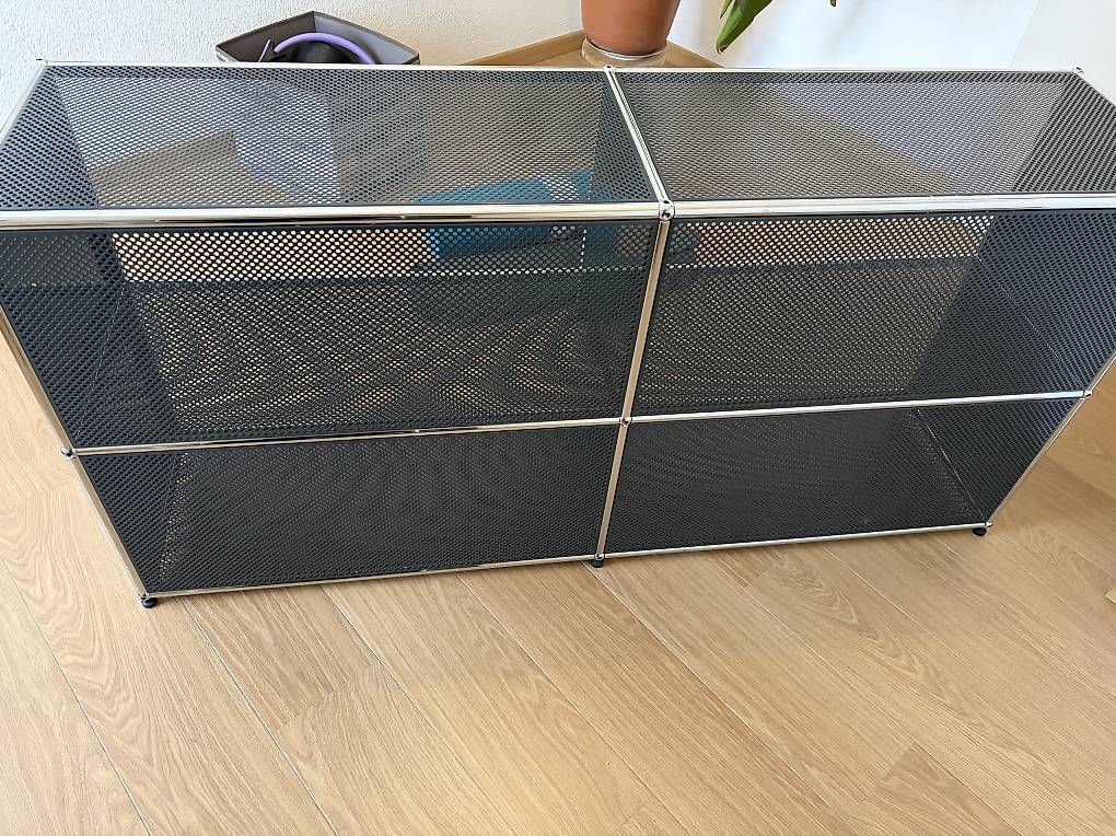 Scaffali: USM Haller Sideboard / Regal 2x2  Anthrazitgrau perforiert  – Usato da Basel venduto da jpw_7gqh 4