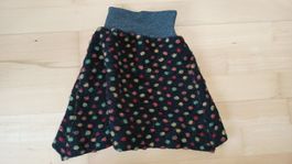 Wollwalk-Röckli mit Jersey-Saum, Handmade, ca. 2-3J 92/98