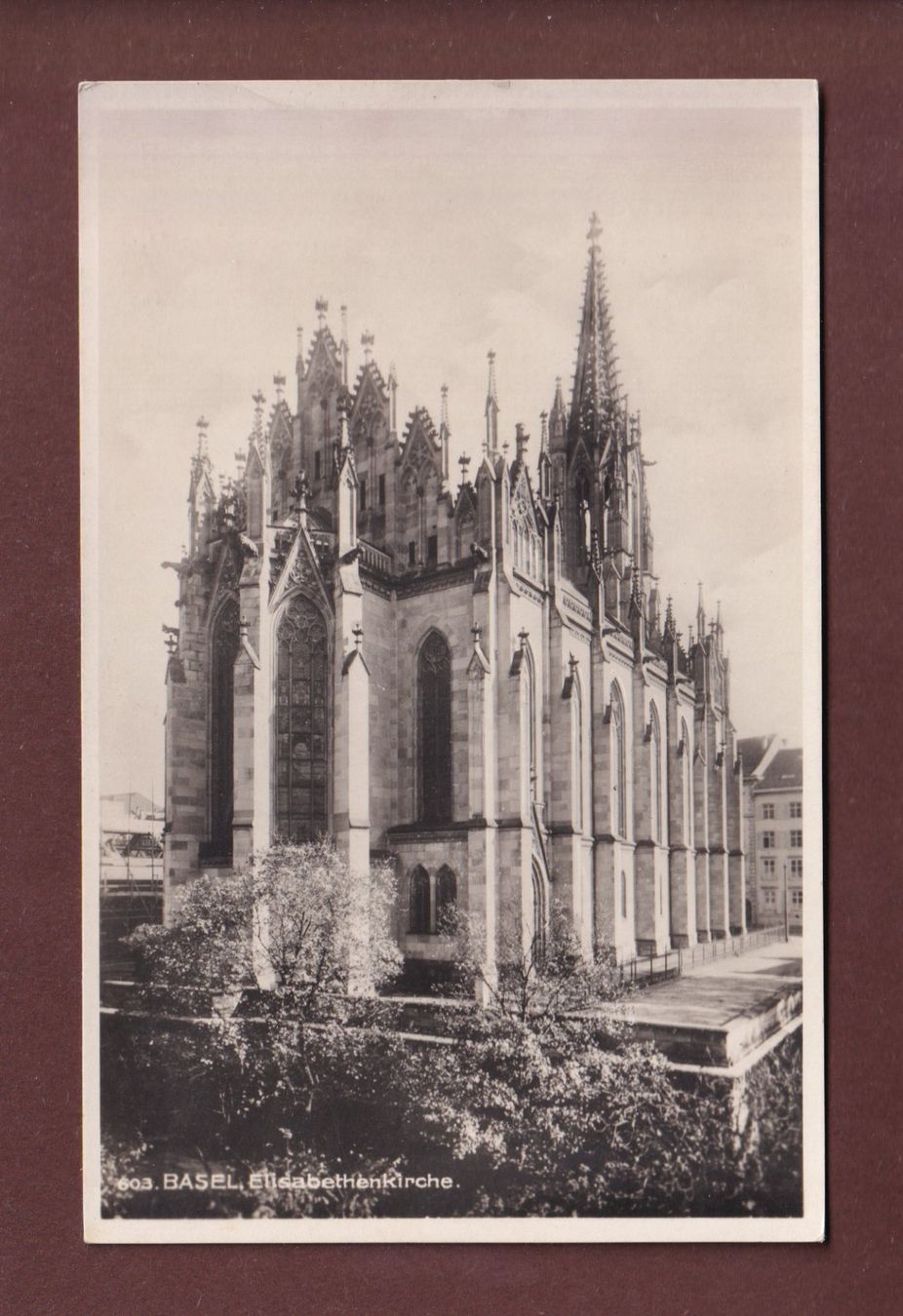 Cartoline postali: BASEL - Elisabethenkirche – Usato da Pully venduto da nicecards-shop