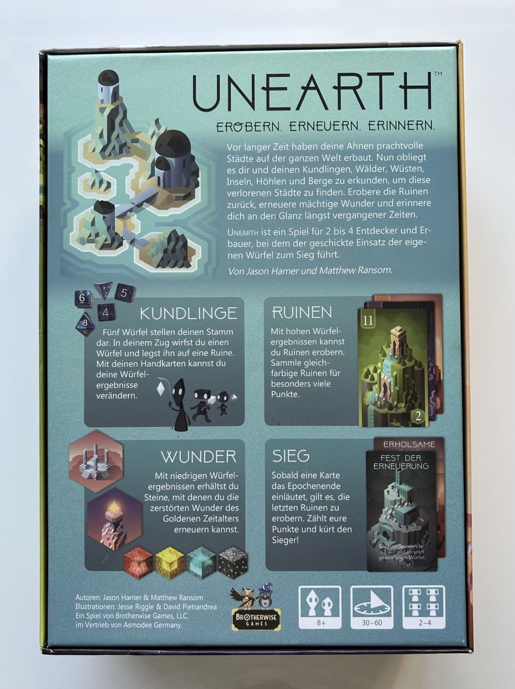 Giochi: Brettspiel "Unearth" - Brotherwise Games – Nuovo (secondo la descrizione) da Baar venduto da WhatTheFunk01 1