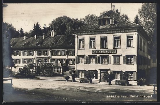 Ansichtskarten: Herisau, Heinrichsbad, Frontansicht mit  – Gebraucht aus Berlin von bartko-reher