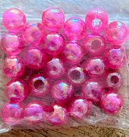 Acryl Perlen / Bastelperlen glänzend 8mm, 25 Stück