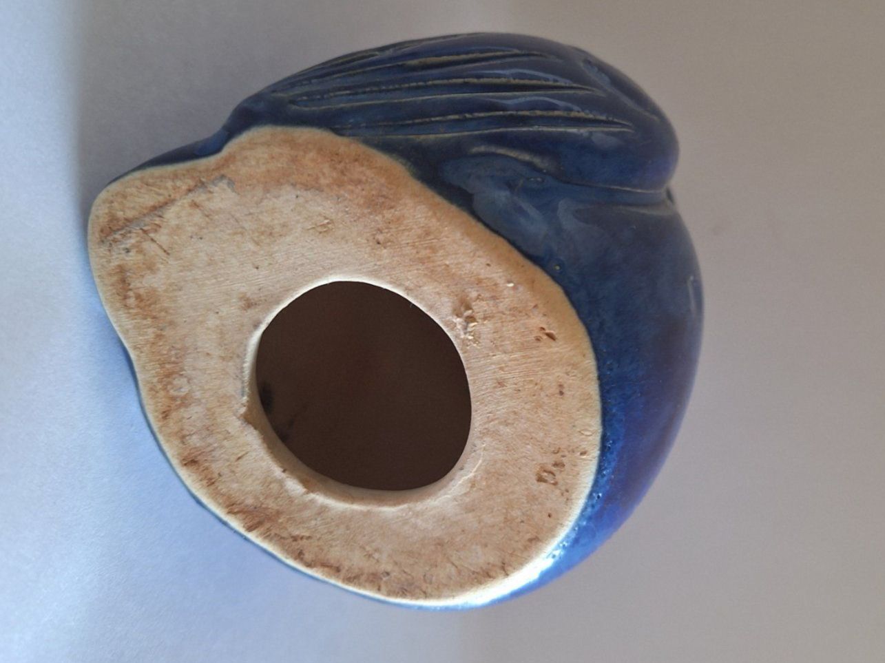 Figuren: Blaue Keramik Eule Figur Vintage Wohn Deko – Gebraucht aus Zürich von t24_de 2