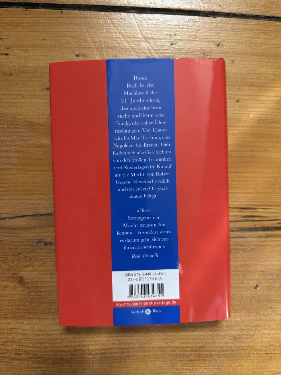 Libri: POWER - Robert Greene (Deutsch) – Nuovo (secondo la descrizione) da Zürich venduto da osw_82xn 1