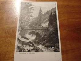 Alte Brücke bei Adelboden, um 1920, ungelaufen
