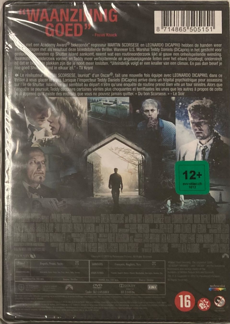 Tutti i DVDs: MARTIN SCORSESE / LEONARDO DICAPRIO - SHUTTER ISLAND – Nuovo e nell'imballaggio originale da Poliez-Pittet venduto da Newtown-Records 1