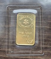 Rarität 1 Gramm Goldbarren Schweizerischer Bankverein