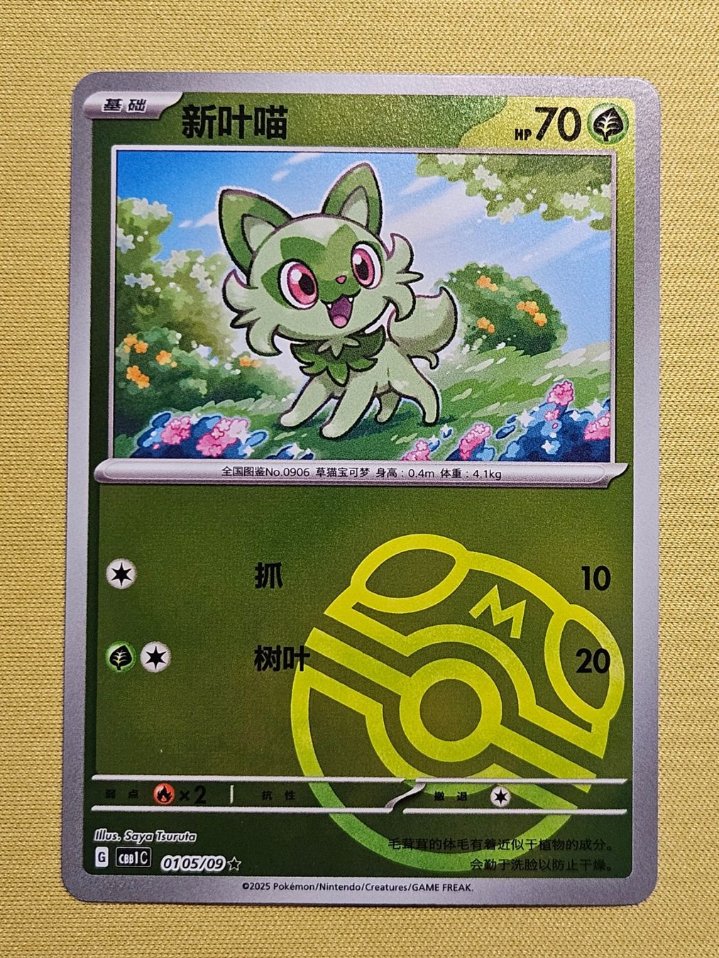 Pokémon Sammelbilder & Trading cards: CBB1C Gem Pack Vol. 1 - Sprigatito 0105/09 – Gebraucht aus Bellinzona von Pokemarco