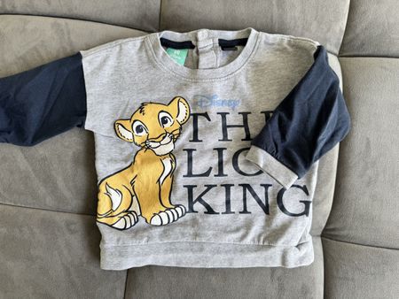 Disney Lion King Pullover grau Grösse 74/80 gebraucht