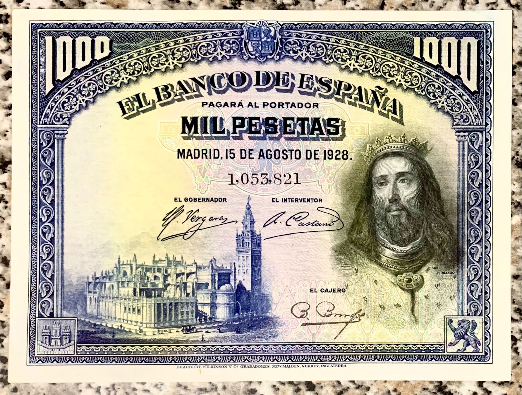 Banconote: 1000 Pesetas Spanien 1928!!! – Usato da Oberentfelden venduto da NunoLouro