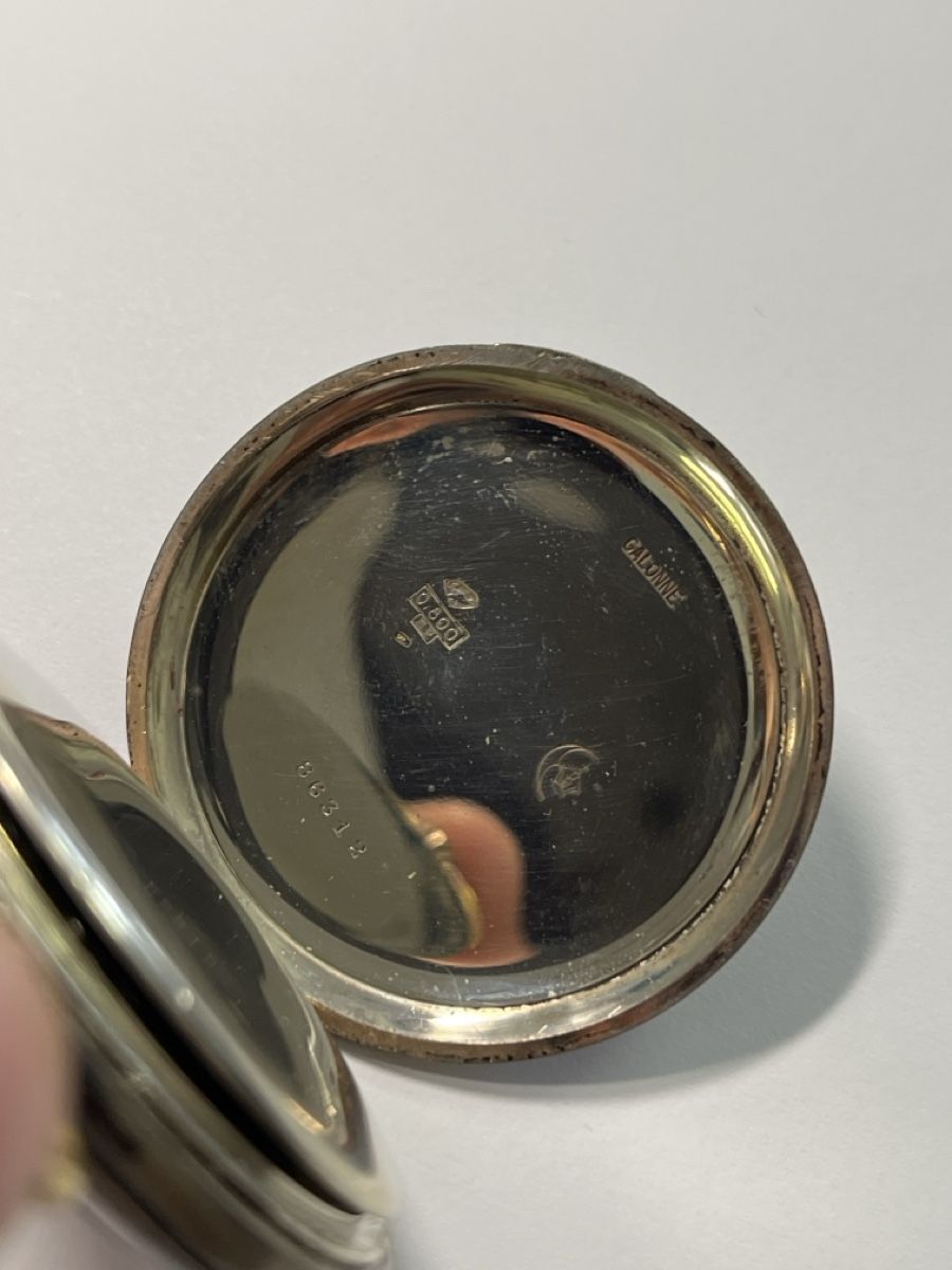 Orologi: Antike Excelda Taschenuhr 0,800 Silber  – Usato da Rheineck venduto da UhrenReinhardt 2