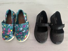 2 Paar TOMS Kinder Schuhe Grösse  24.5 🍭🌸